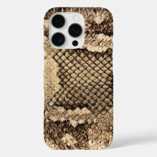 Exotic snake skin animal print pattern modern bold iPhone 16 pro case
