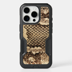 Exotic snake skin animal print pattern modern bold iPhone 16 pro case