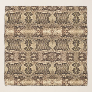 Exotic snake skin animal print pattern modern bold scarf