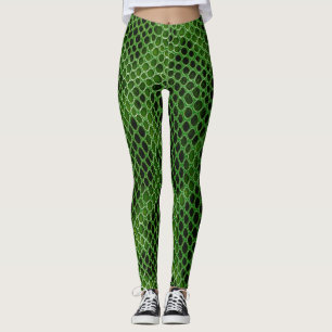 Exotic Snake Skin Background Leggings