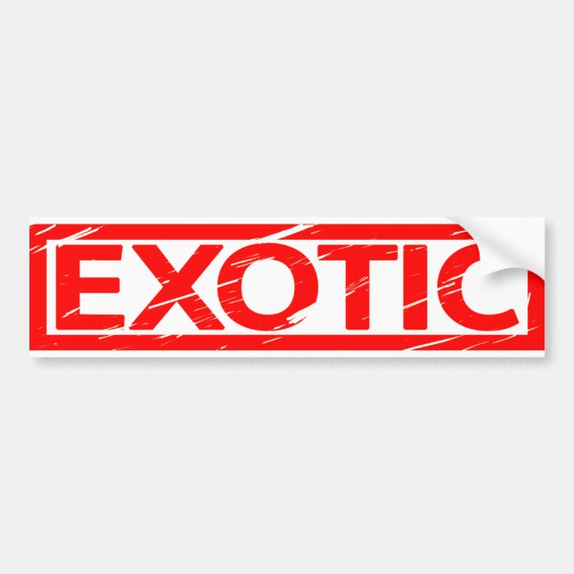 Exotic Stamp Bumper Sticker (Front)