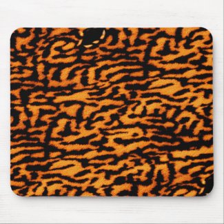 Exotic Stripped Big Cat Safari Deep Orange