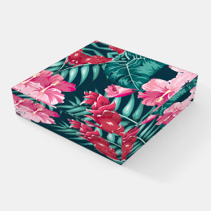 Exotic Summer Floral design Paperweight
