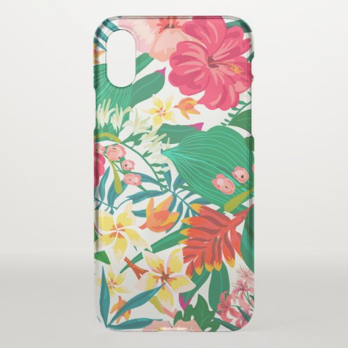 Exotic Summer Floral iPhone XS Case