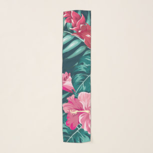 Exotic Summer Flowers Scarf