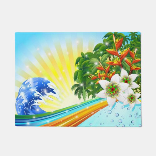 Exotic Summer Holidays Doormat