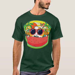 Exotic Sunset Watermelon Sunglasses Funny Guinea P T-Shirt