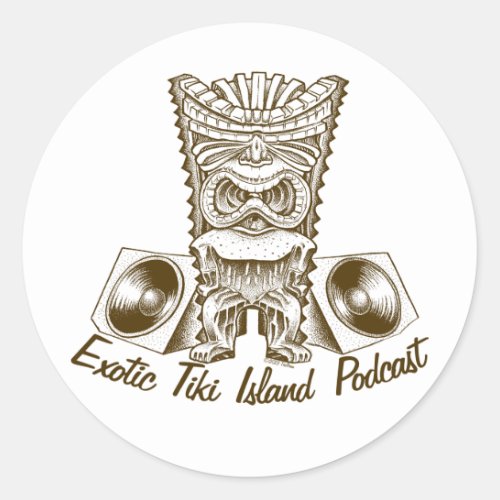 Exotic Tiki Island Podcast Stickers