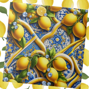 Exotic Tile Accents   Moroccan Mediterranean Lemon