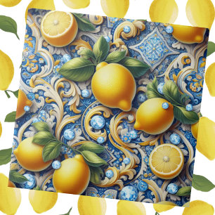 Exotic Tile Accents   Moroccan Mediterranean Lemon
