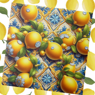 Exotic Tile Accents   Morrocan Mediterranean Lemon