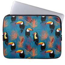 Exotic Toucan Pillow Vibrant Tropical Bird Pattern