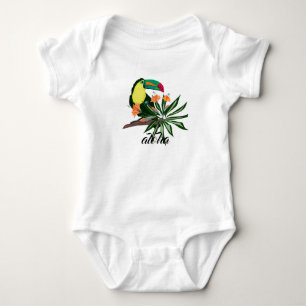 Exotic toucan tropical bird colorful Hawaii nature Baby Bodysuit
