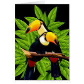 Exotic Toucans Note Cards (Front)