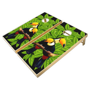 Exotic Toucans Regulation Cornhole Set