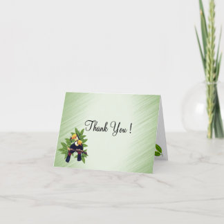 Exotic Toucans Thank You Blank Inside Card
