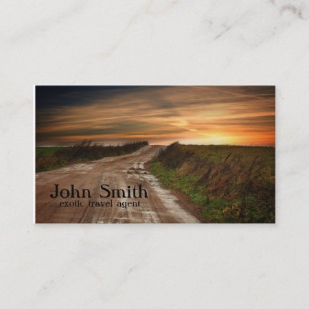 Exotic Travel Agent Business Card