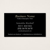 Exotic Tribal Fractal Arts New Age Business Cards (Back)