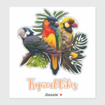 Exotic Tropical Colorful Cutomizable Birds