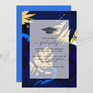 Exotic Tropical Forest Toucan Graduation Party Invitation