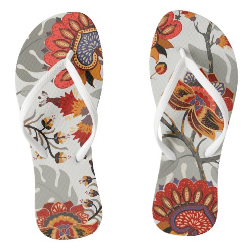 Exotic Tropical Garden Flip Flops