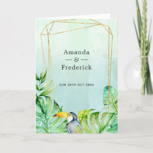 Exotic Tropical Geometric Wedding Program