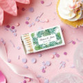 Exotic Tropical Palm Leaves Greenery Wedding Favor Matchboxes | Zazzle