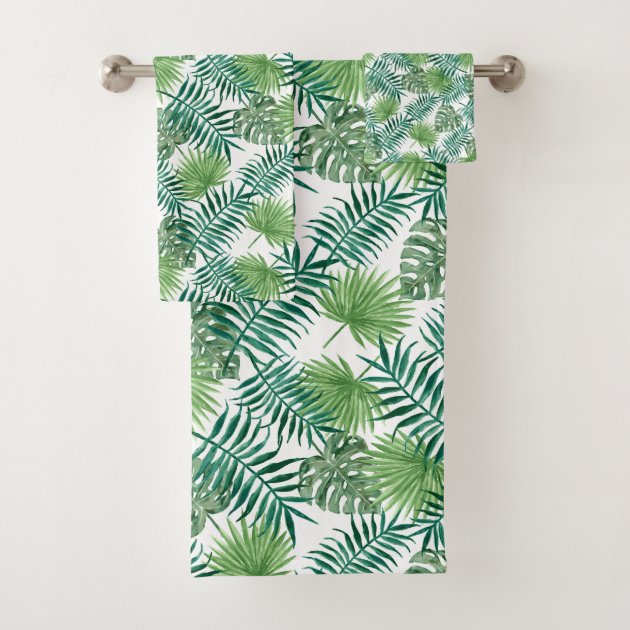 tropical bath towels