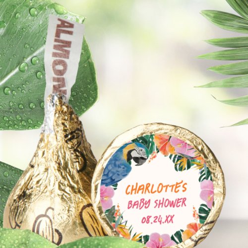 Exotic Tropical Parrot Jungle Baby Shower Hershey®'s Kisses®