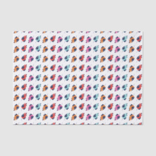Exotic Tropical Summer Palms Leaves Pattern Tissue Paper