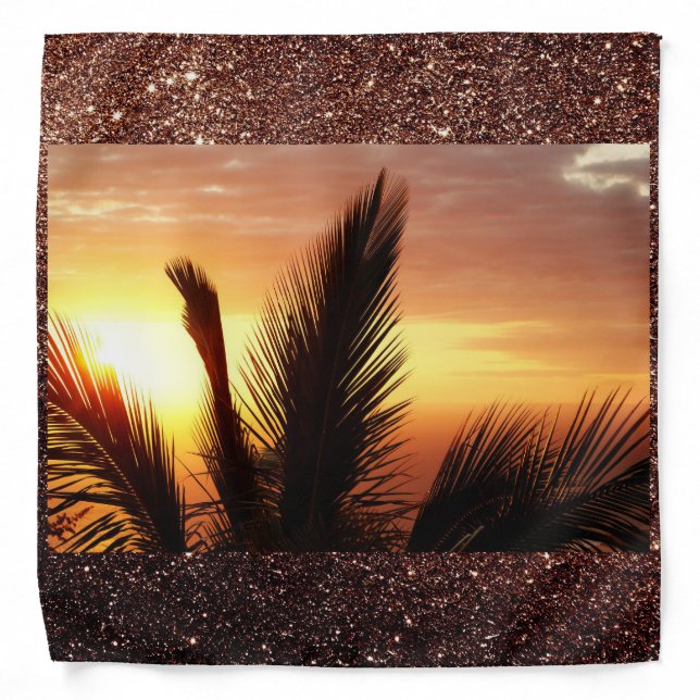 Exotic Tropical Sunset Bandana (Front)