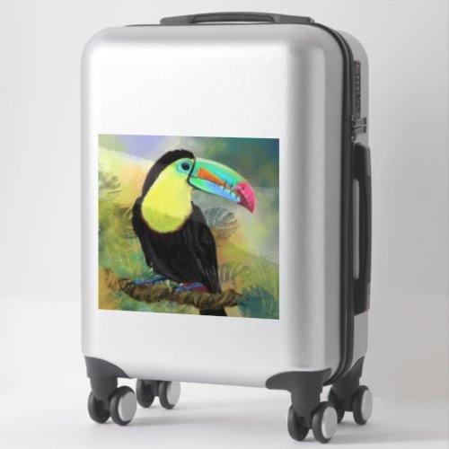 Exotic Tropical Toco Sticker _ Toucan Bird