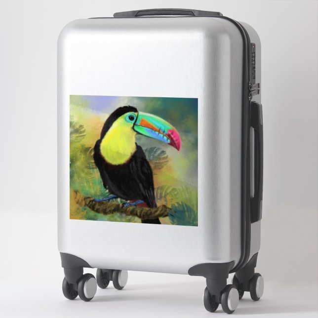 Exotic Tropical Toco Sticker - Toucan Bird (Suitcase)