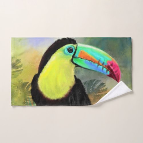 Exotic Tropical Toco Toucan Bird Bath Towel Set