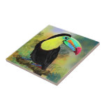 Exotic Tropical Toco Toucan Bird - Painting Migned Ceramic Tile<br><div class="desc">Exotic Tropical Toco Toucan Bird - Painting Migned Watercolor Beautiful Colorful</div>