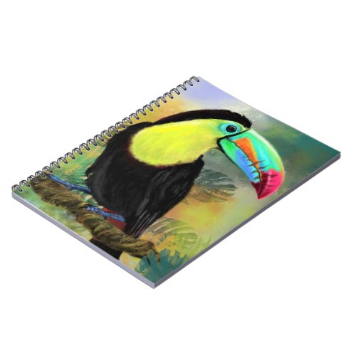 Exotic Tropical Toco Toucan Bird _ Painting Migned Notebook