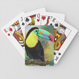 Exotic Tropical Toco Toucan Bird Playing Cards