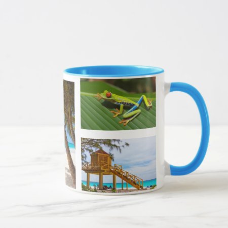 Exotic Vacation Photo Collage Coffee Mug
