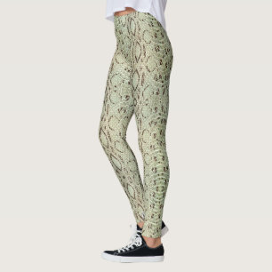 Exotic Vibrant Green Snakeskin Leggings