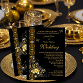 29 Luxurious Black And Gold Wedding Ideas - Elegantweddinginvites