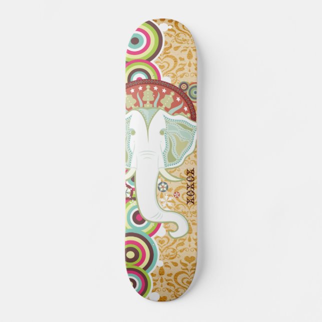Exotic White Elephant Sk8 Deck (Front)