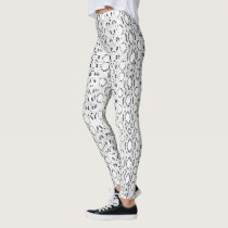 Natural White Brown Anaconda Snakeskin Leggings