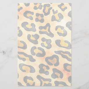 Exotic Wild Animal Leopard Skin Print Stationery