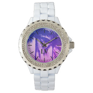 Exotic women's watch with palm tree photo image