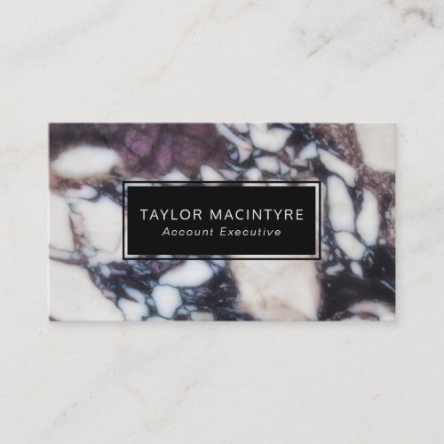 Exotic Wow Factor Marble Pattern Business Card