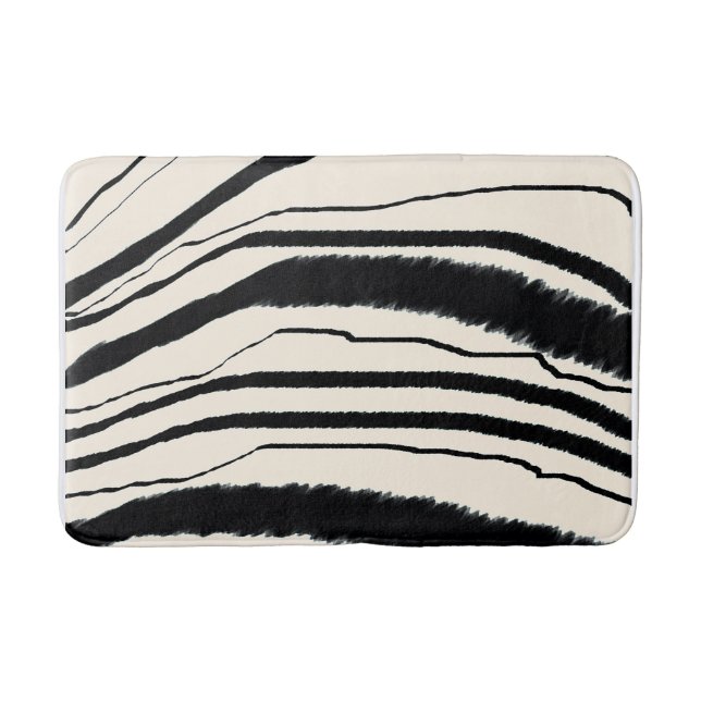 EXOTIC ZEBRA PRINT BATH MAT (Front)