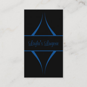 Exotica Curves Business Card, Bright Blue Card