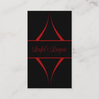 Exotica Curves Business Card  Red Business Card by Superstarbing at Zazzle