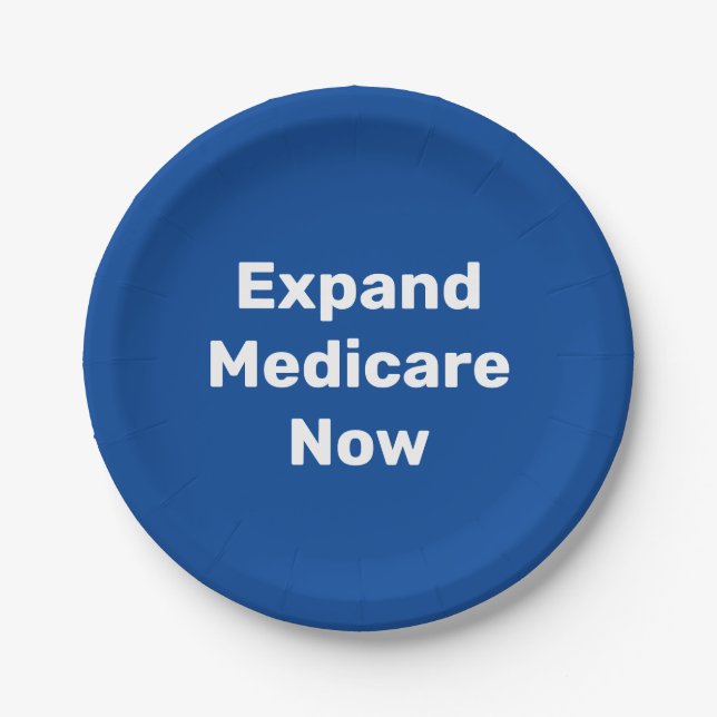 Expand Medicare Now Paper Plates (Front)