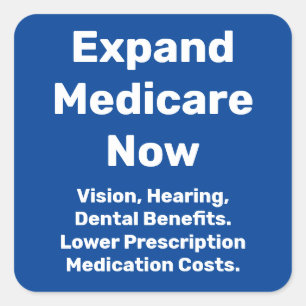 Expand Medicare Now Square Sticker